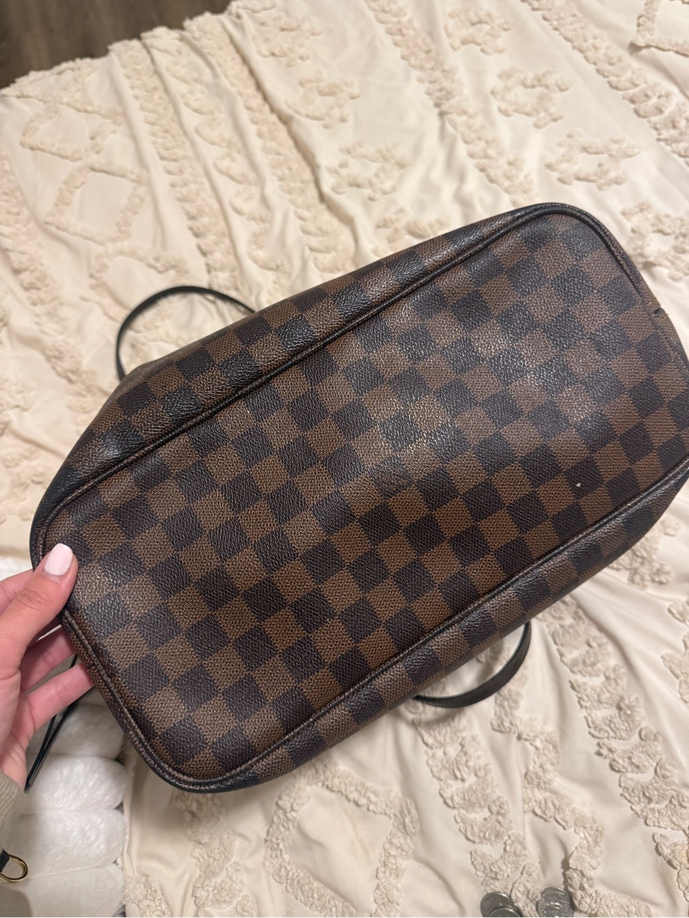 Damier Ebene Louis Vuitton Neverfull MM - Picture 2 of 4